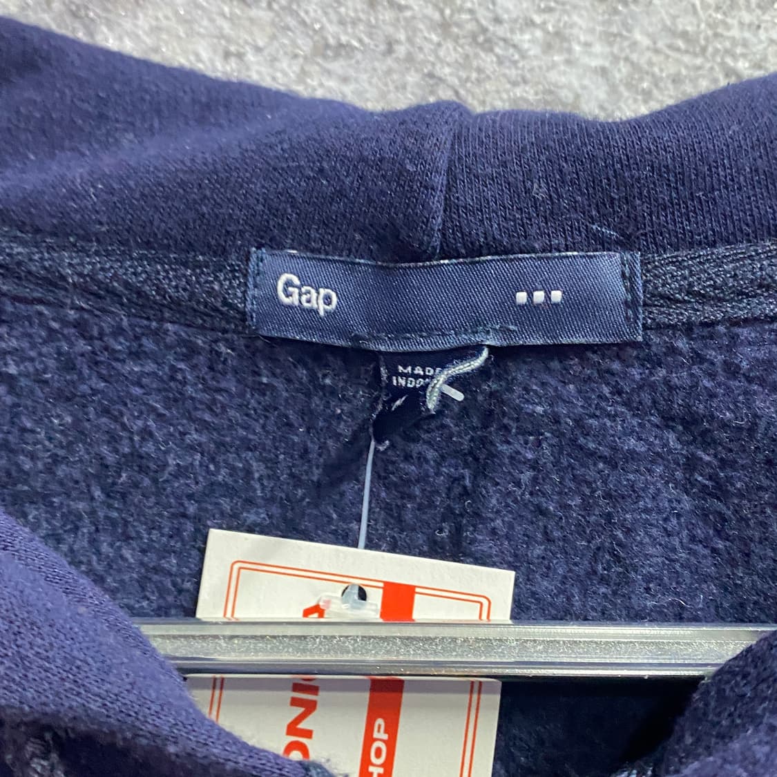 갭 빅로고 미니멀 박시핏 후드 집업 B3024 상품이미지4