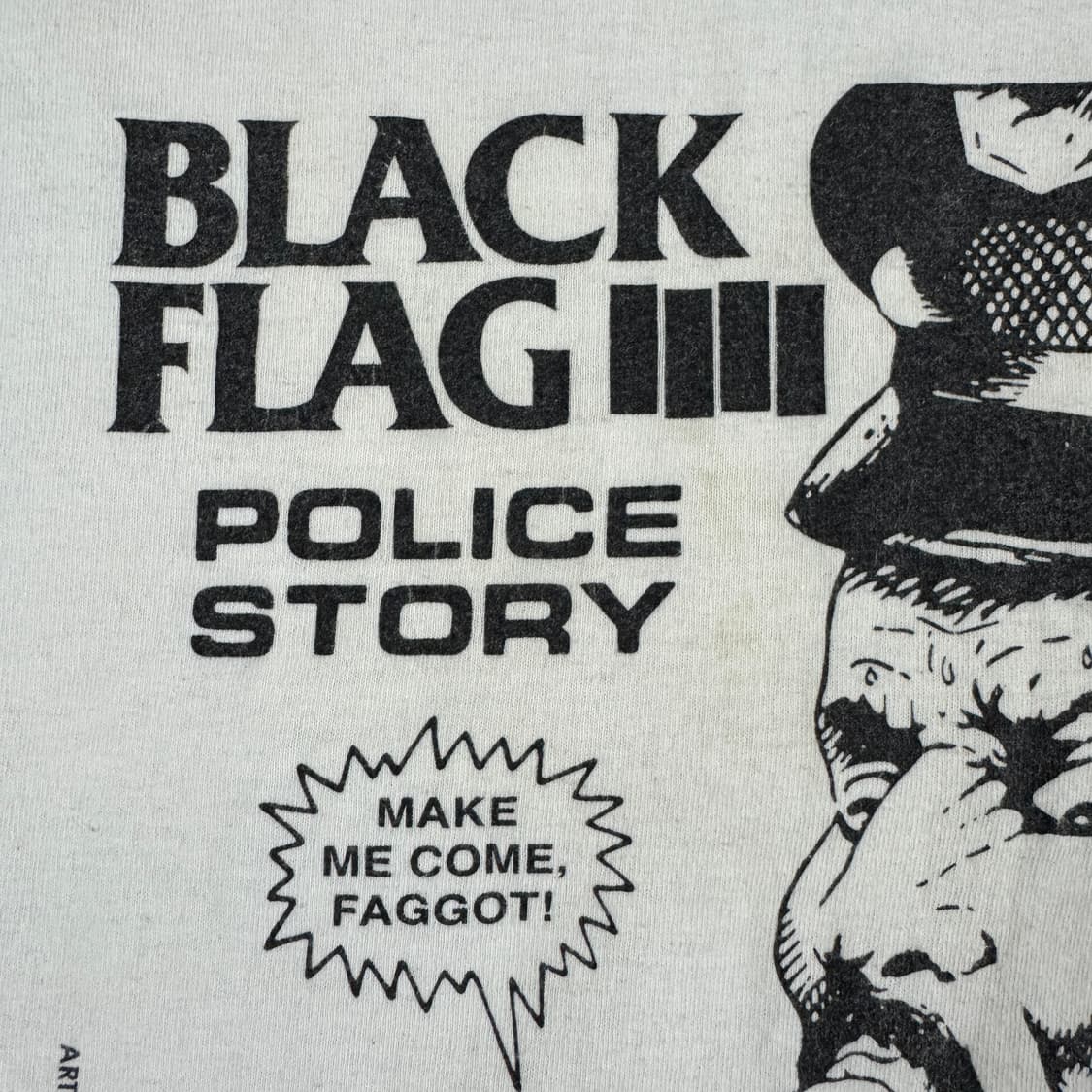 빈티지 00s Black Flag 블랙 플래그 폴리스스토리 티셔츠 상품이미지6