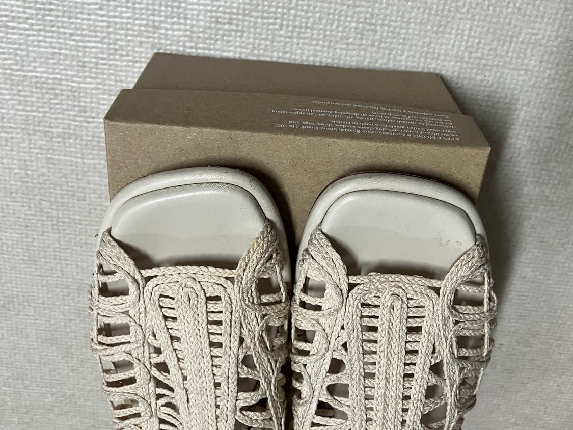 헤레우 hereu 캔버스 슬라이드 샌들 슬리퍼 37 상품이미지5