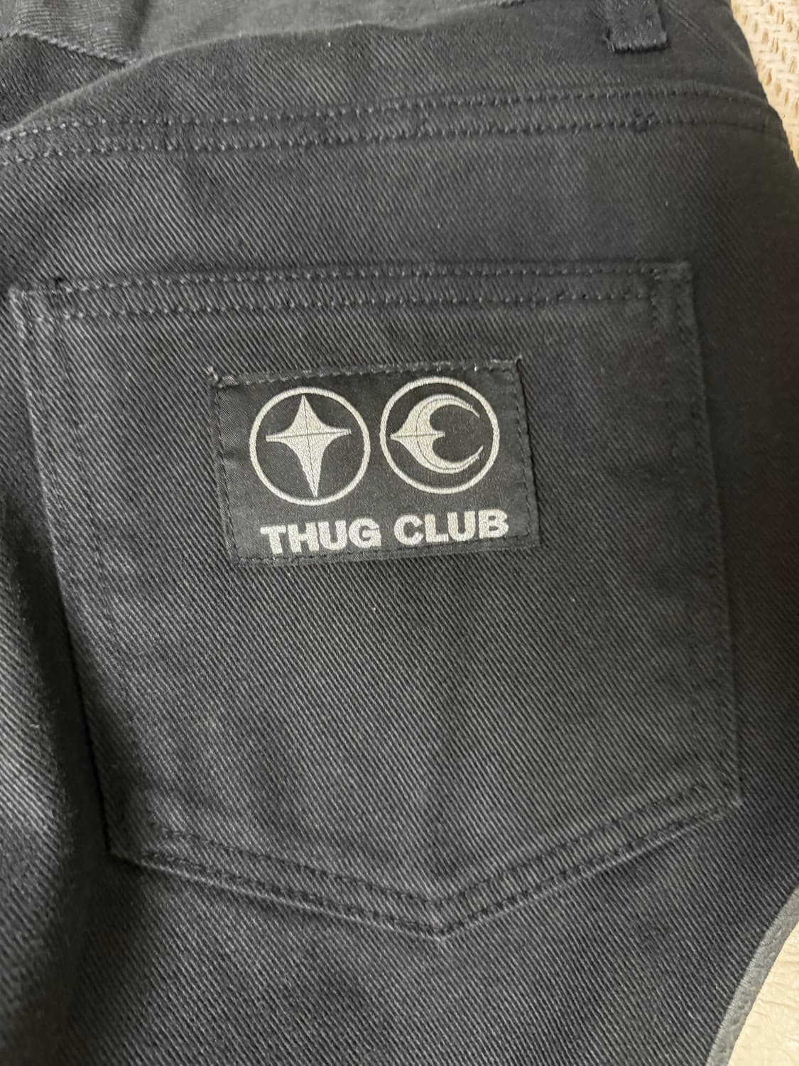 [교신가능] 떠그클럽 TC 레더 워싱 데님 팬츠 블랙 상품이미지5