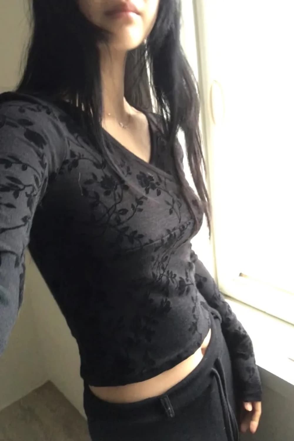 플라워 랩 긴팔티 상품이미지2