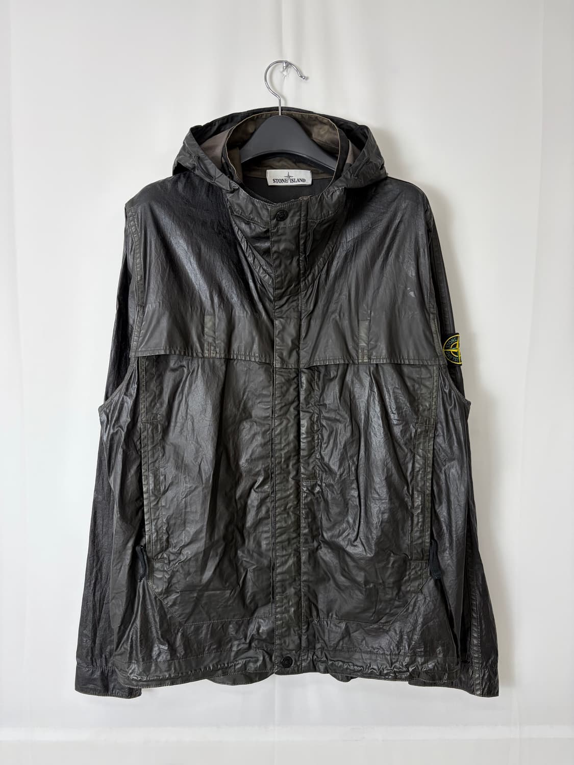 a80) 스톤아일랜드 무솔라고마타 왁스 후드자켓 상품이미지1