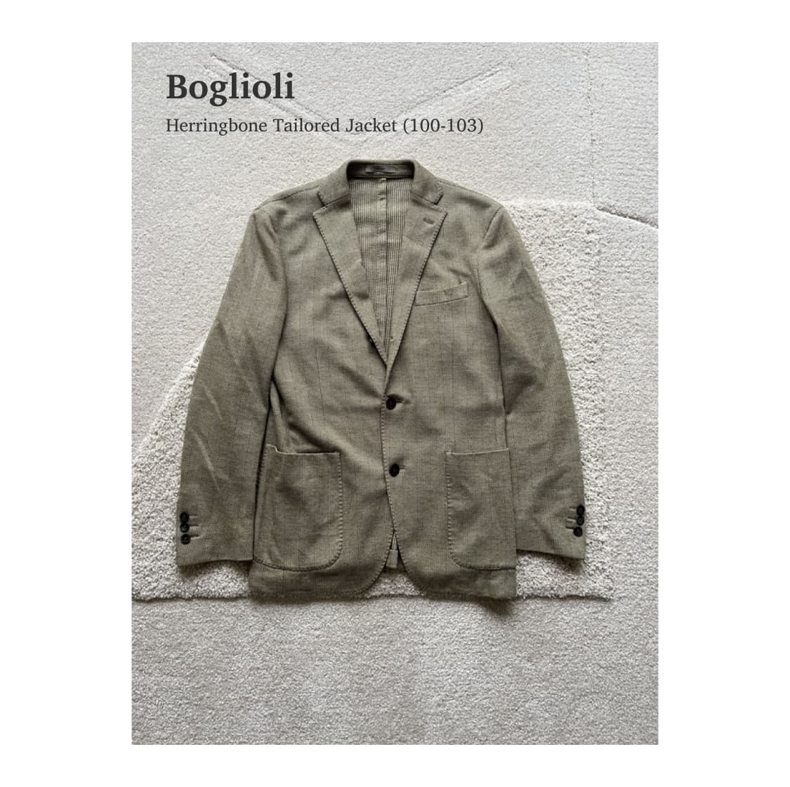 볼리올리 헤링본 테일러드 자켓 (100-103) 상품이미지1