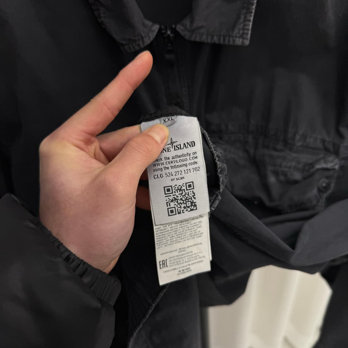 [XXL] 스톤아일랜드 올드이펙트 포켓 오버셔츠 블랙 상품이미지5