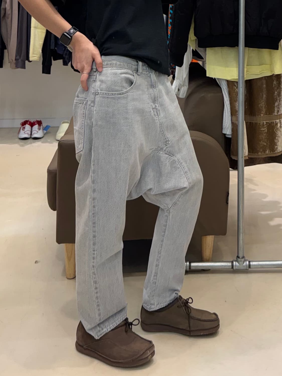 꼼데가르송 간류 사루엘 신치백 데님 팬츠 상품이미지6