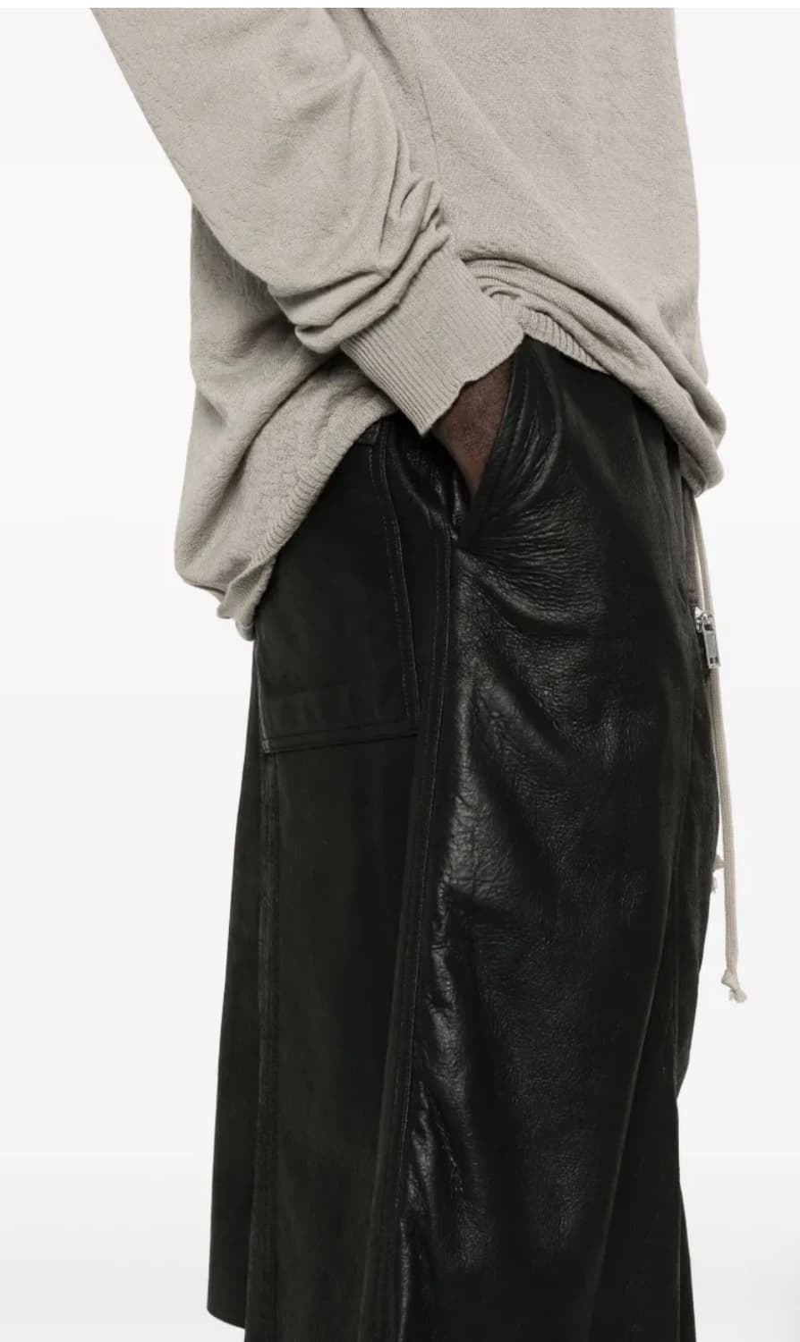 릭오웬스 비대칭 드로스트링 스커트 25ss 상품이미지3