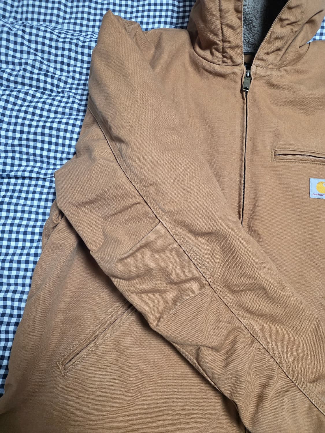 칼하트 워시드 덕 셰르파 자켓 상품이미지4