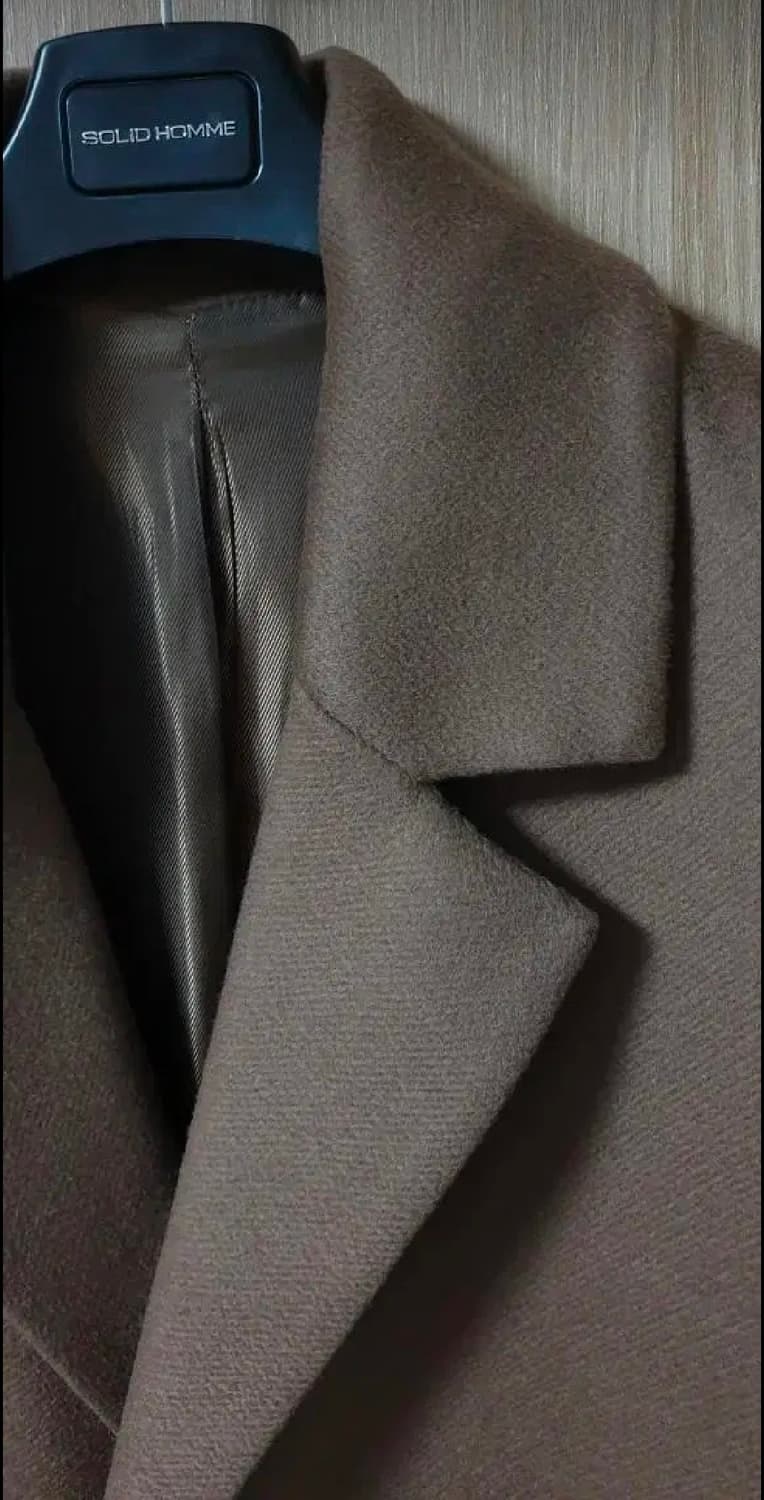 (착샷) 솔리드옴므 캐시미어 100  코트  상품이미지2