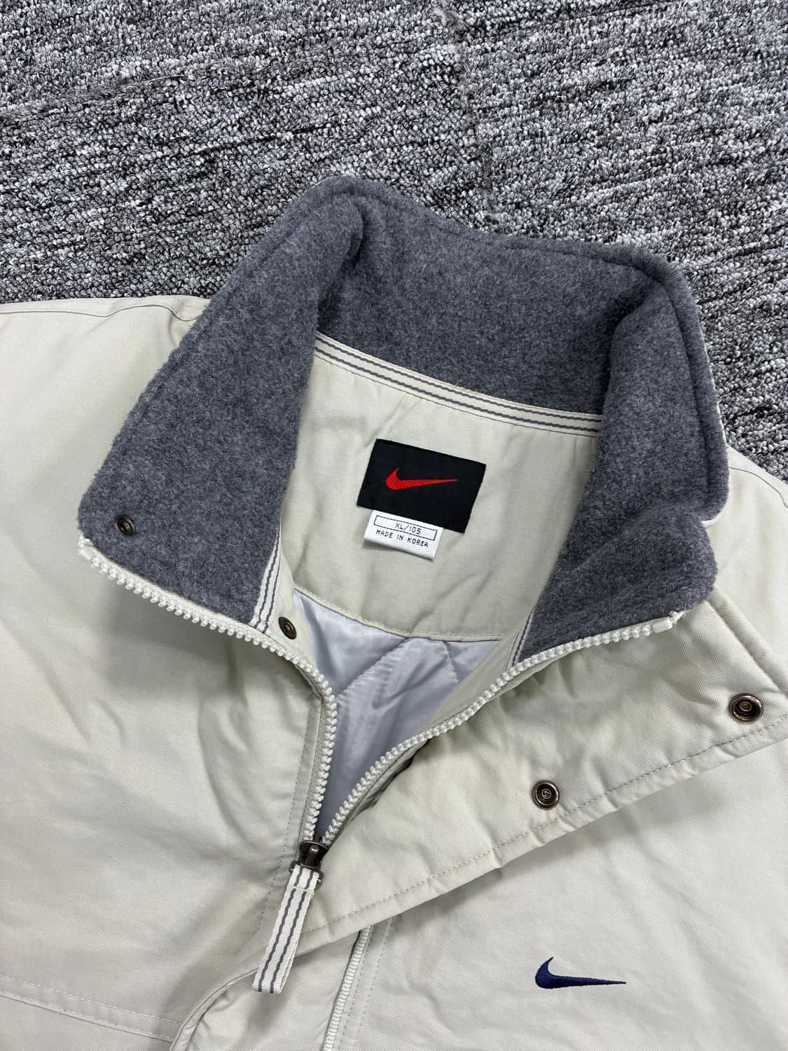 나이키 90s 올드스쿨 베이지 점퍼 XL 상품이미지5