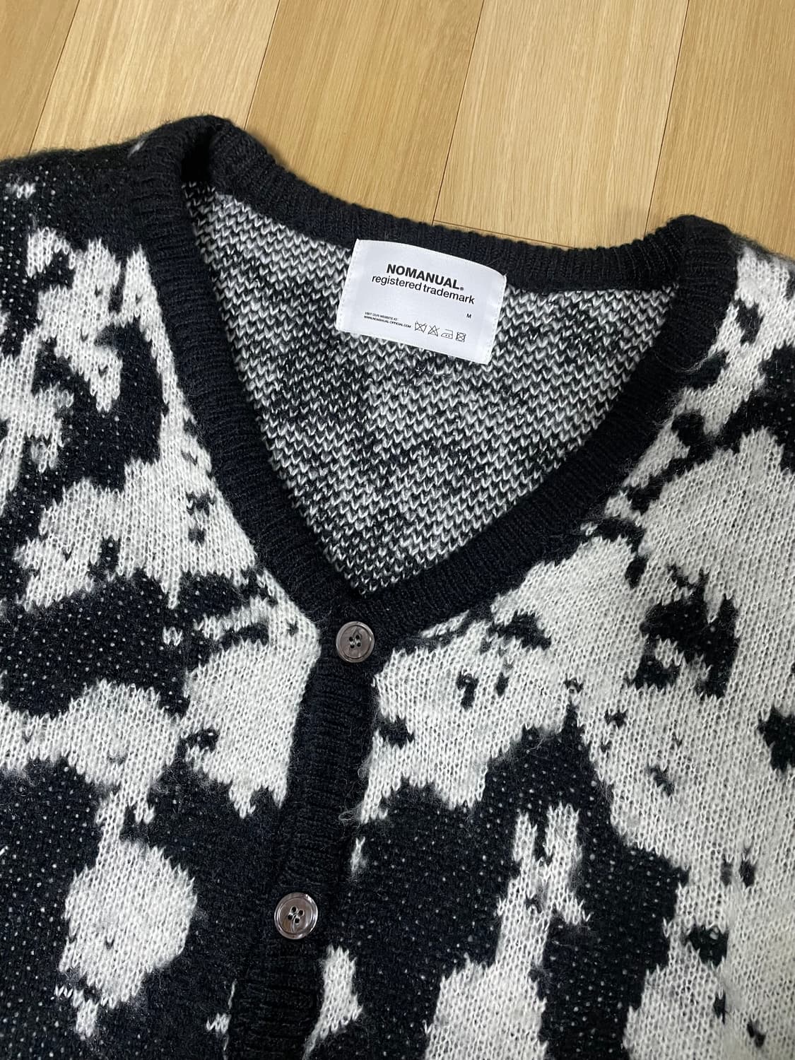 노매뉴얼 PPS HAIRY CARDIGAN - BLACK M사이즈 상품이미지4