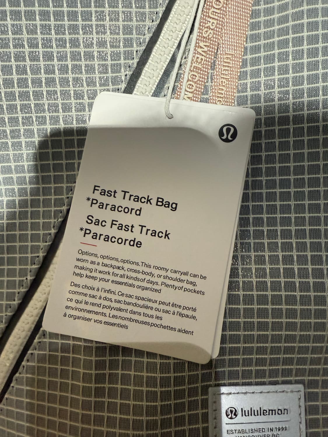 룰루레몬 Fast Track Bag 파라코드 백팩 상품이미지4