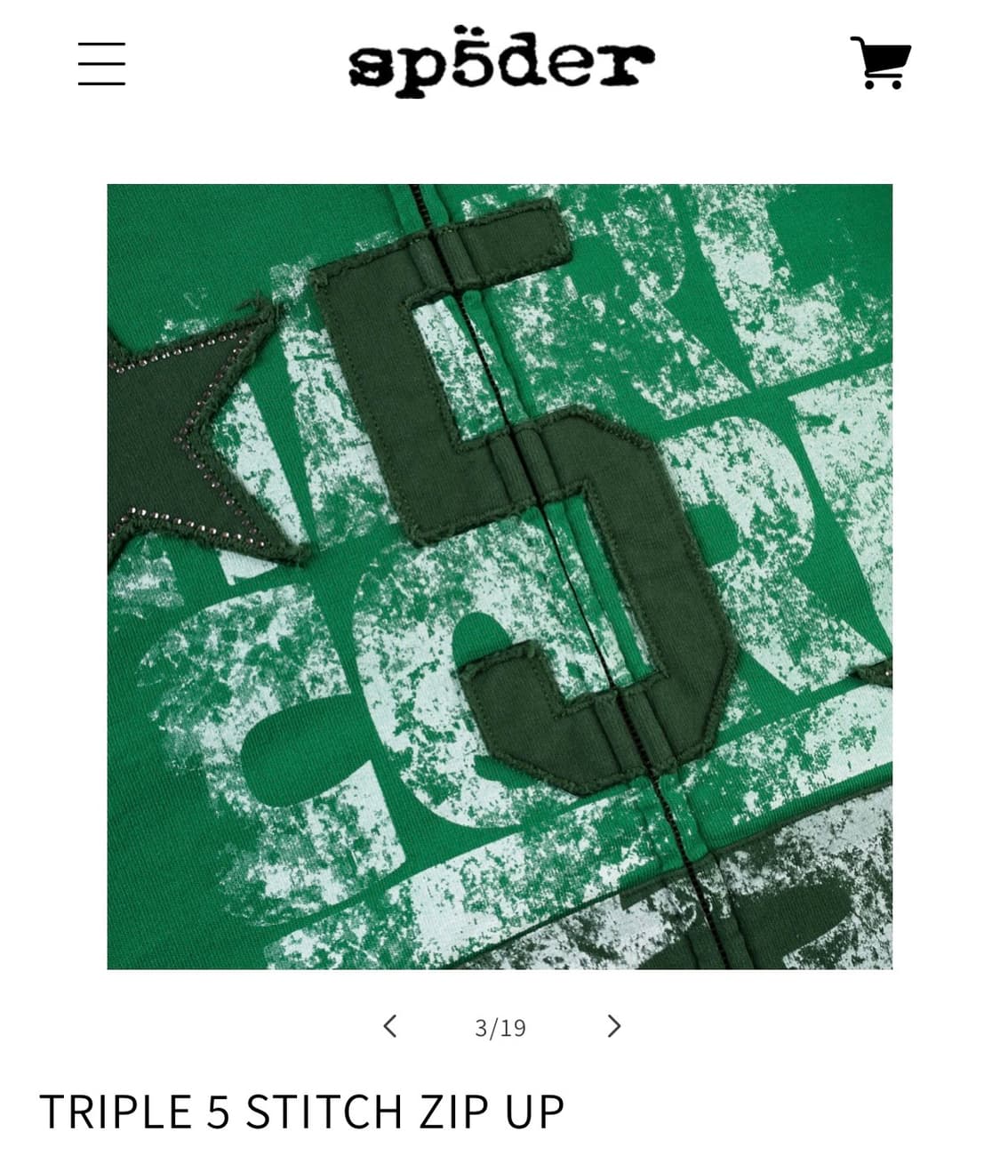 Sp5der hoodie M 상품이미지3