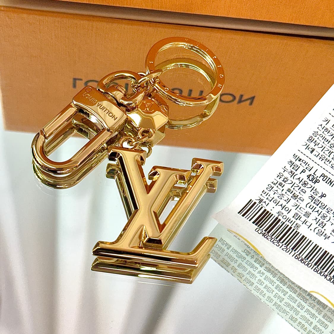 [정품] 25FW 루이비통 파셋 키링 골드 상품이미지8