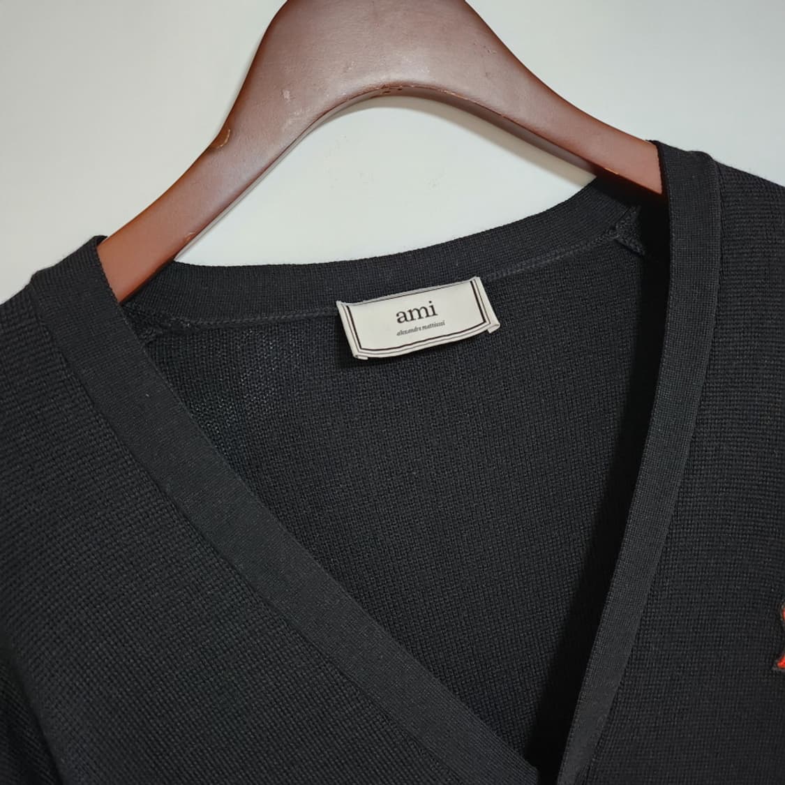 [XL] 아미 블랙 스몰 하트자수 가디건 A19K305 상품이미지2