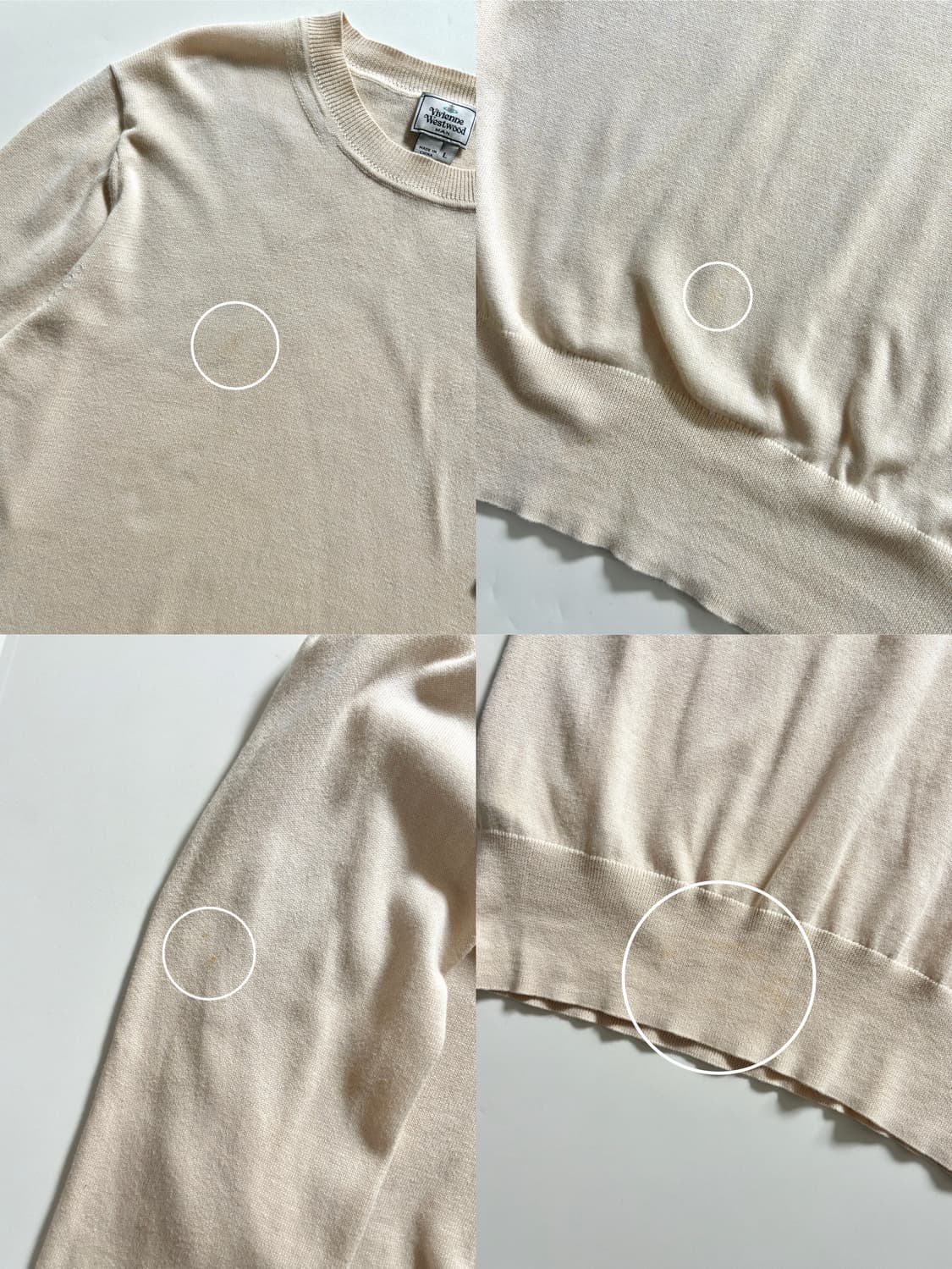 Vivienne Westwood 비비안웨스트우드 ORB로고 아이보리 코튼 상품이미지8