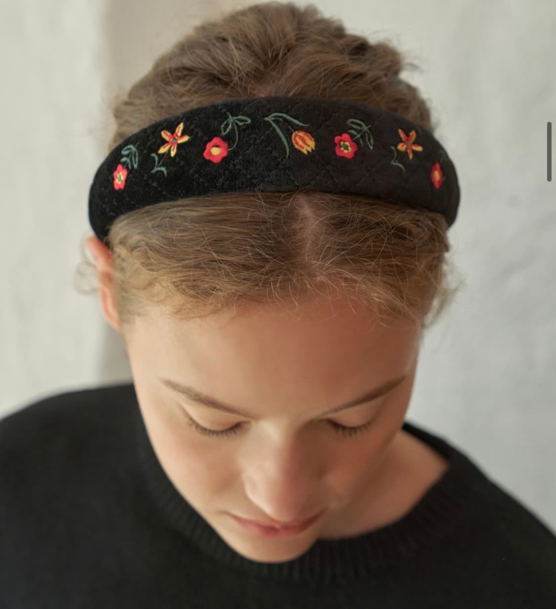 삭스어필 헤어밴드 NAT velvet hair band flower 상품이미지8