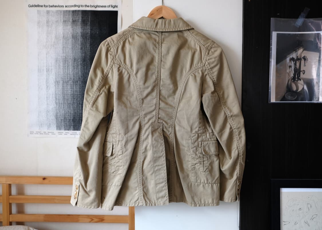 꼼데가르송 라운드카라 베이지 자켓 S 상품이미지2