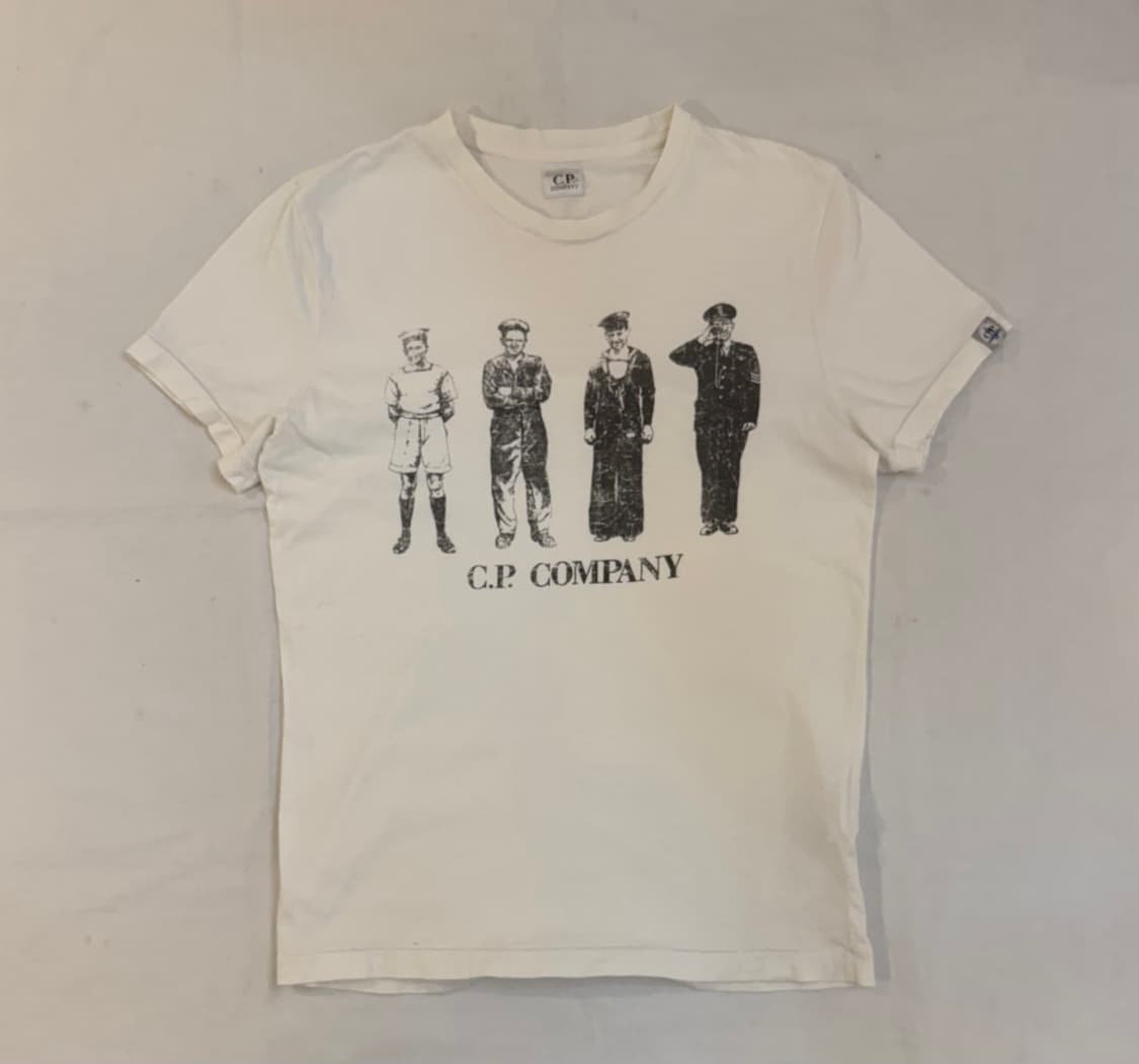 CP 컴퍼니 12ss 아카이브 세일러 티셔츠 화이트 상품이미지1