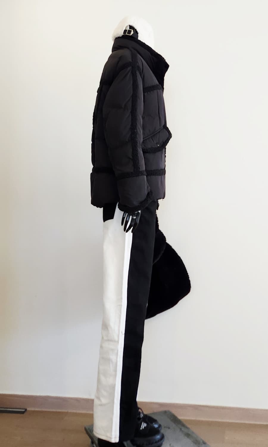 블랙 패딩점퍼  상품이미지3