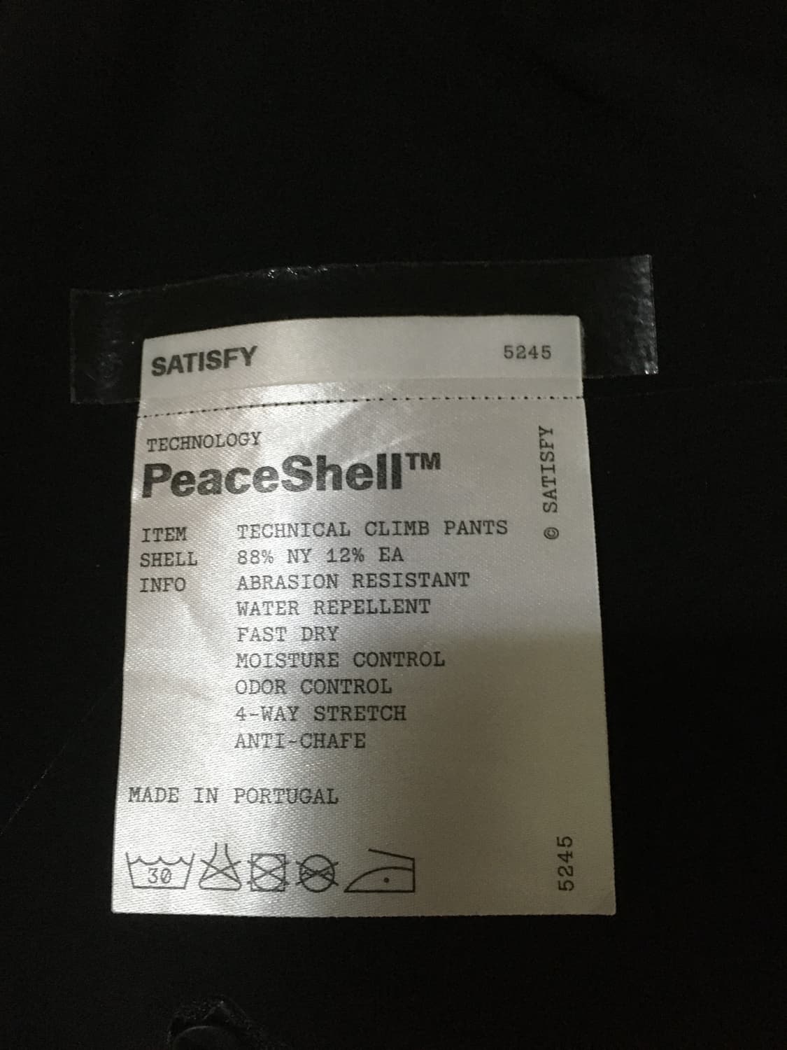 Satisfy 피스쉘 테크니컬 클라임 팬츠 블랙 판매합니다  상품이미지6