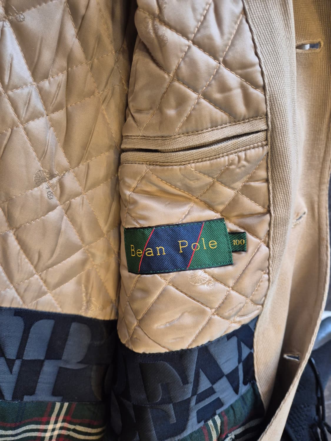 빈폴 빈티지 안감퀄팅 코튼 헌팅자켓 100 상품이미지3
