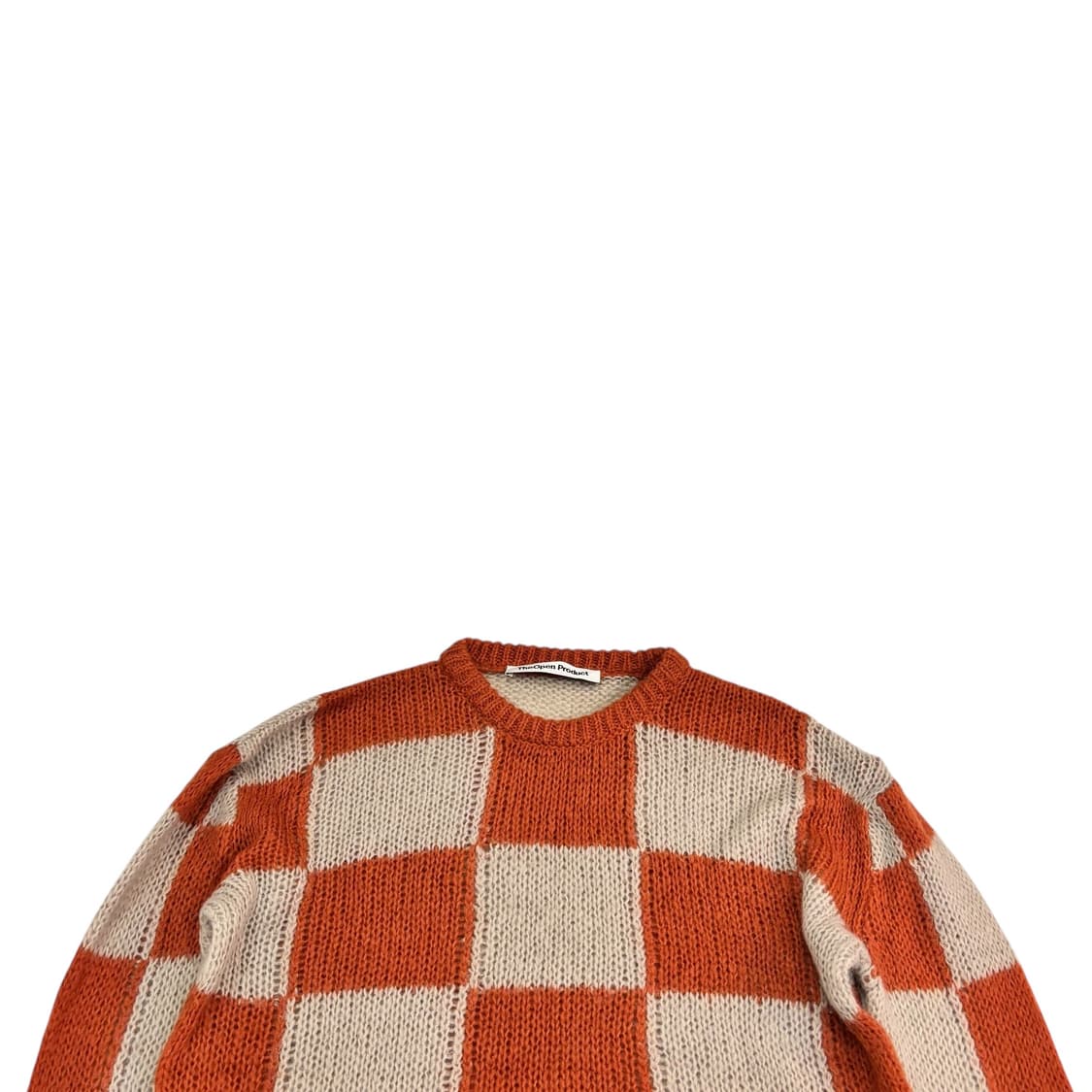 더오픈프로덕트 알파카 체크 보더니트 상품이미지2