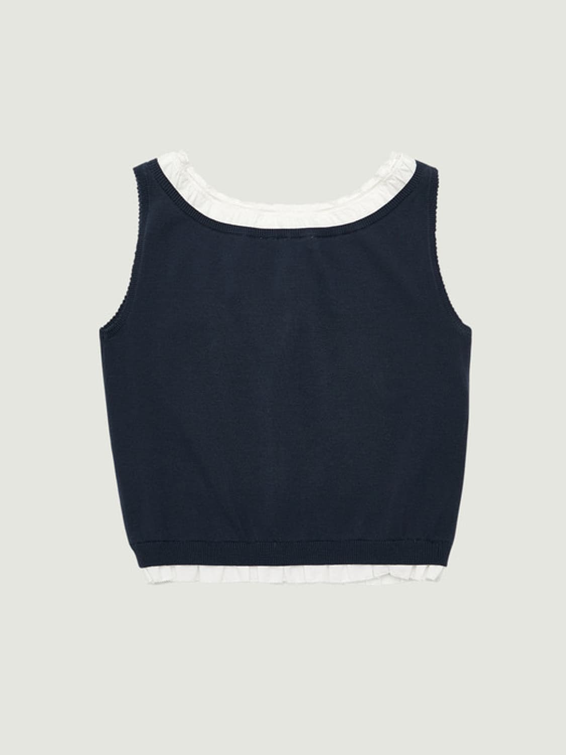 그로브 26PS LEAF SLEEVELESS (NAVY) 상품이미지2