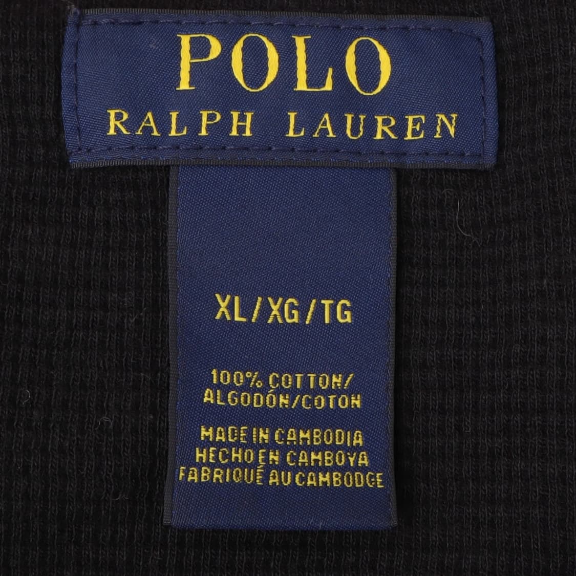 폴로 랄프로렌 블랙 코튼 와플 롱슬리브 상품이미지8