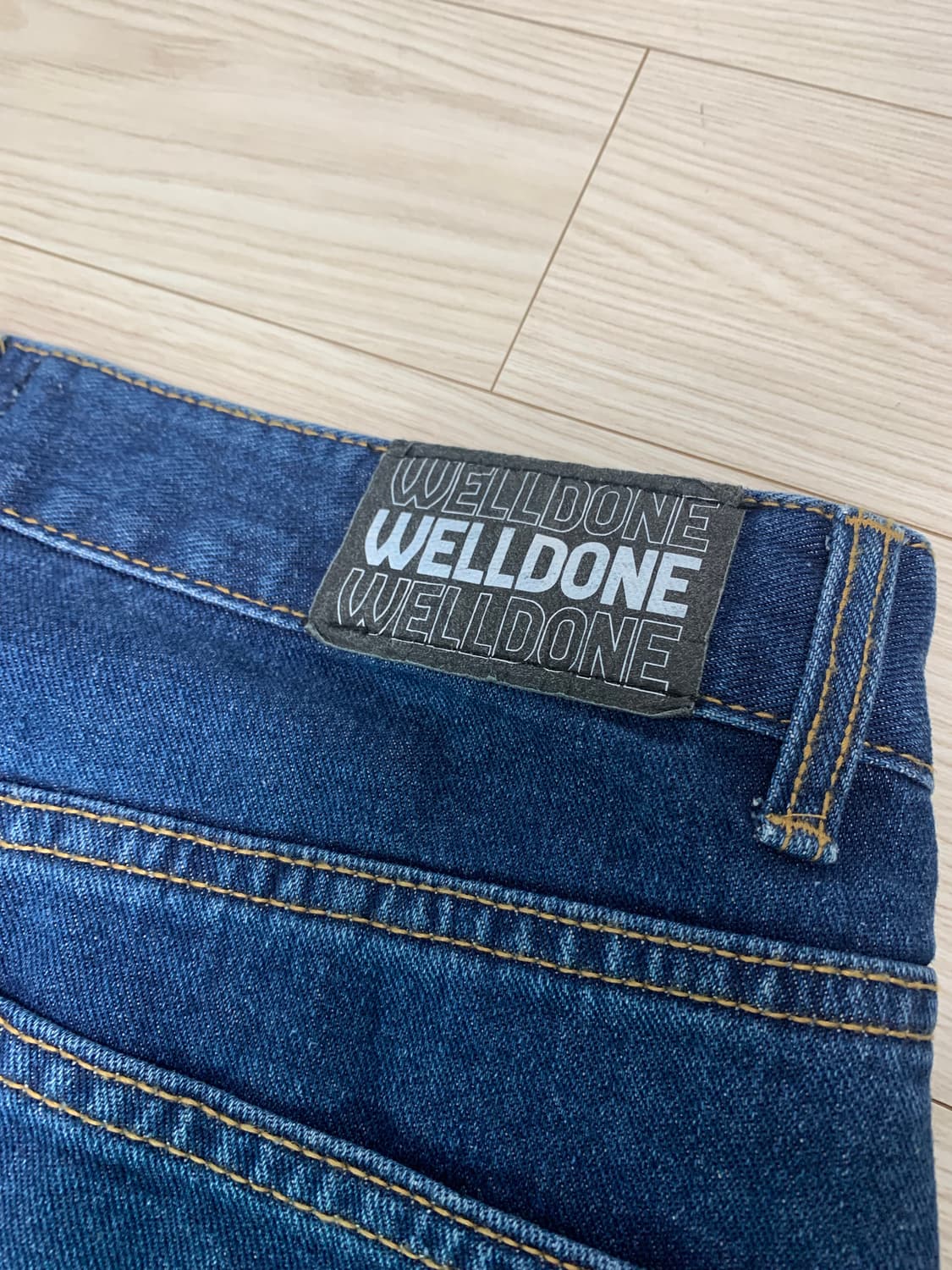 WELLDONE 웰던 니트 레이저 청바지 상품이미지4