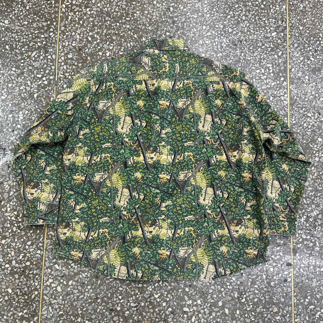 90s Bushlan 리얼트리 카모 워크 셔츠 XXL 상품이미지2