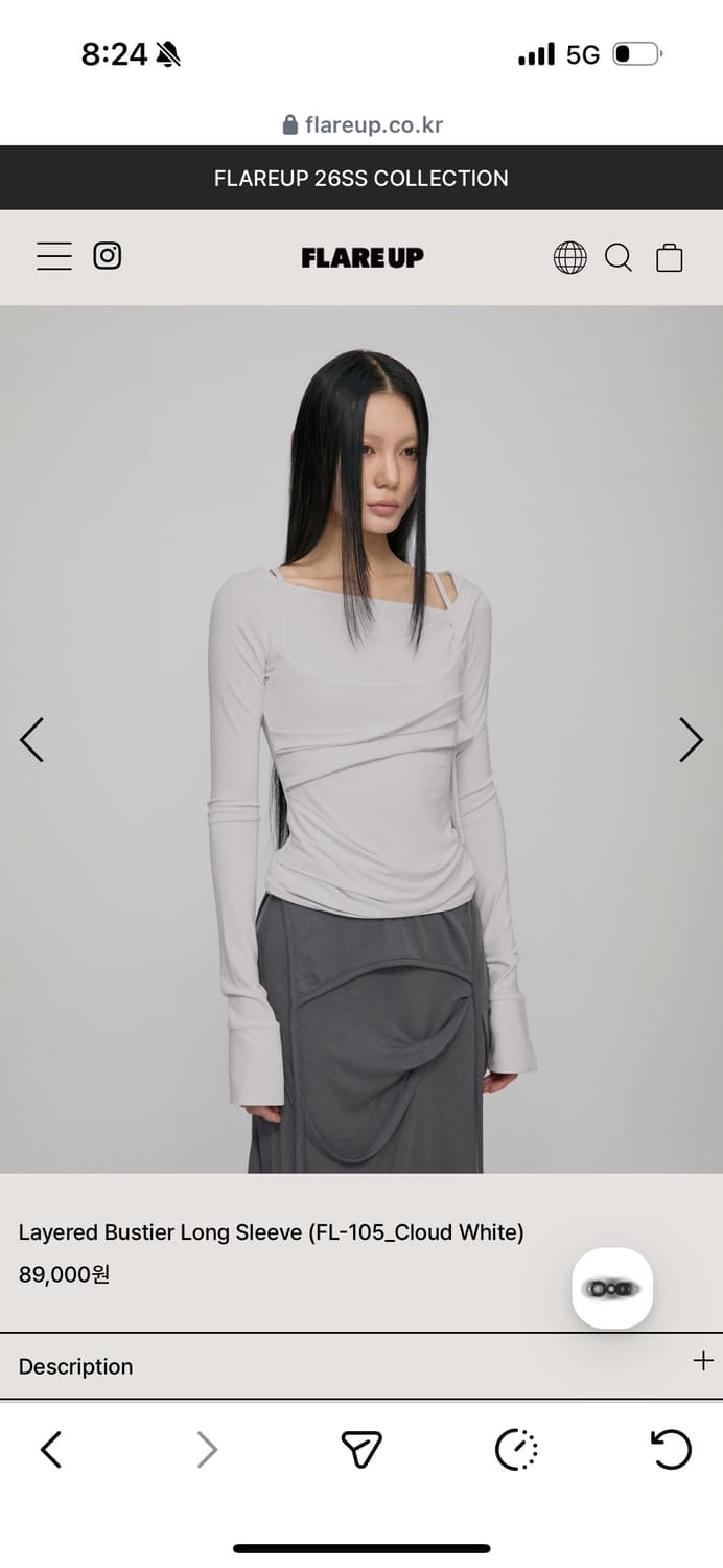 FLARE UP Layered Bustier Long Sleeve 상품이미지3