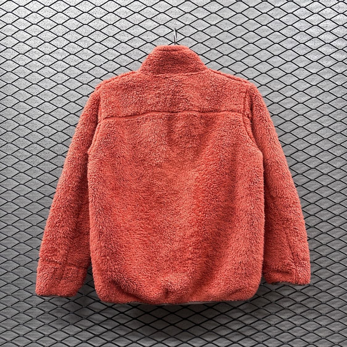 CAPTAIN STAG 컬러블럭 플리스 자켓 오픈포켓 디테일 레드 상품이미지3