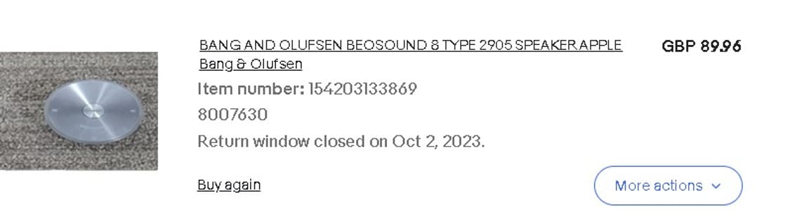 뱅앤올룹슨 베오플레이 A8 (베오사운드 A8) 판매 상품이미지2