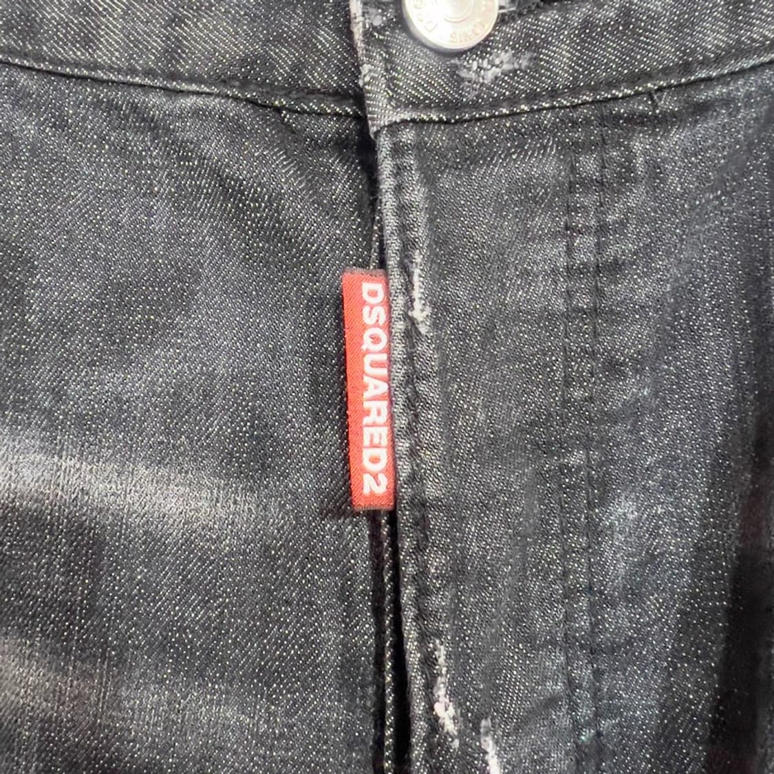 디스퀘어드2 1964 블랙패치 펑크 흑청바지 상품이미지6