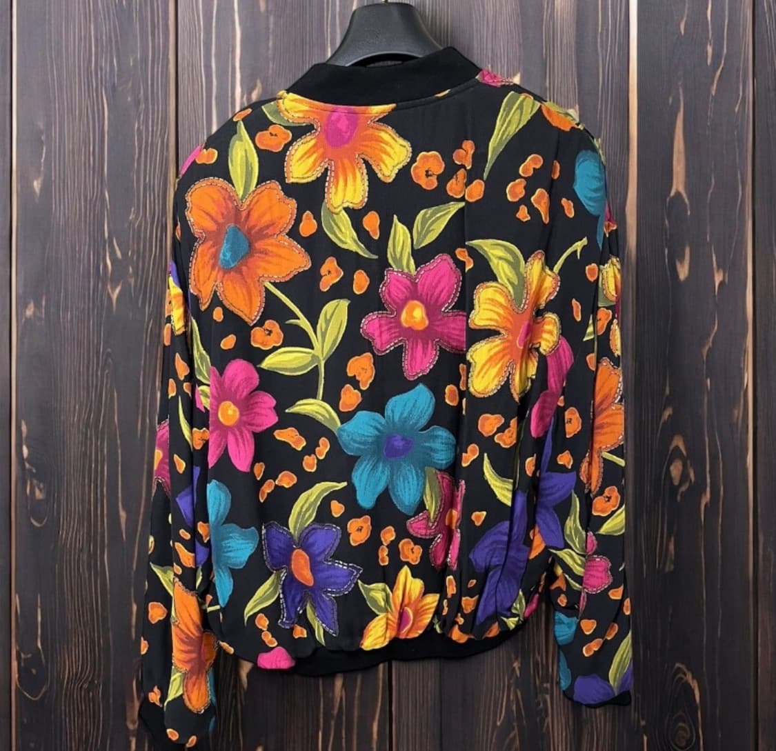 [BTS 뷔님 착용] 생로랑 22ss 플로랄 봄버 자켓 상품이미지5