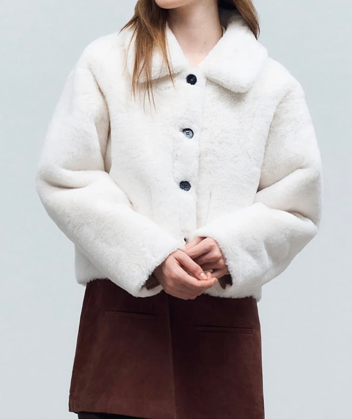 도프셉 화이트 퍼 자켓  상품이미지8