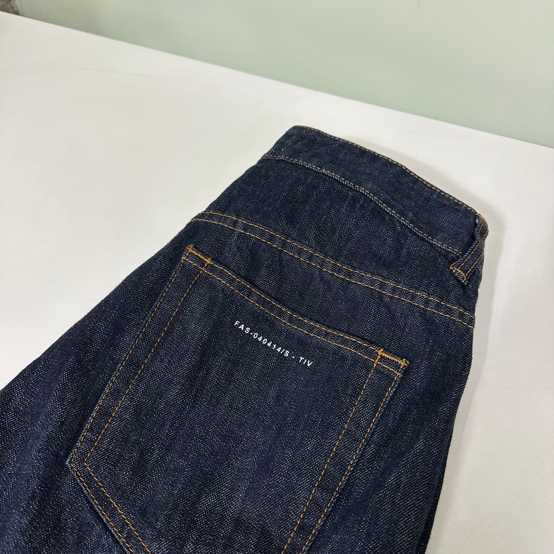 M 46 페이탈리즘 레귤러핏 생지 인디고 데님팬츠 청바지 상품이미지1