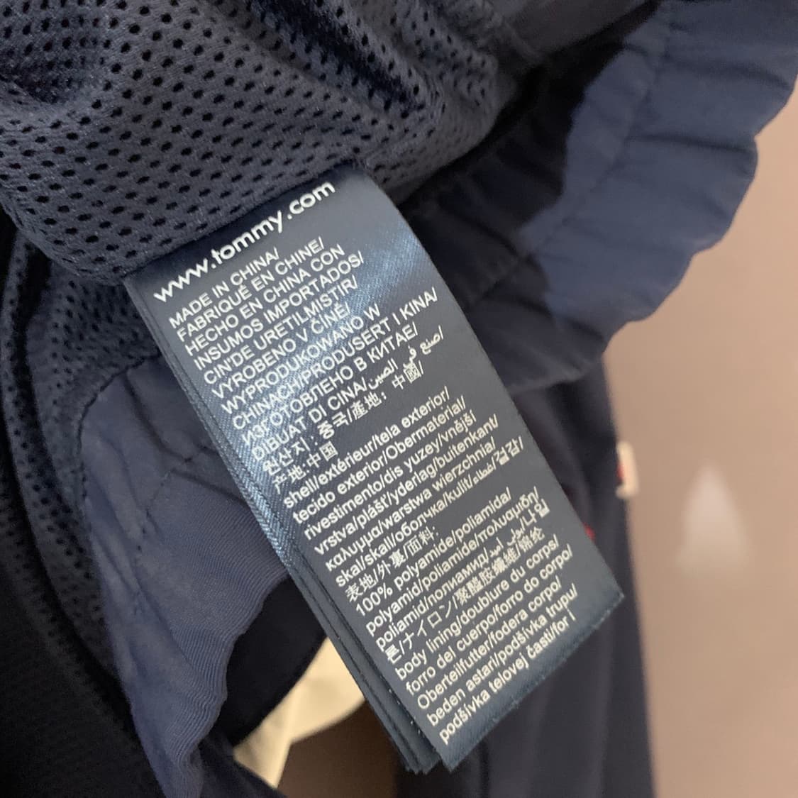 M 타미힐피거 진스 빅 로고 올드스쿨 블루종 바람막이 자켓 상품이미지7