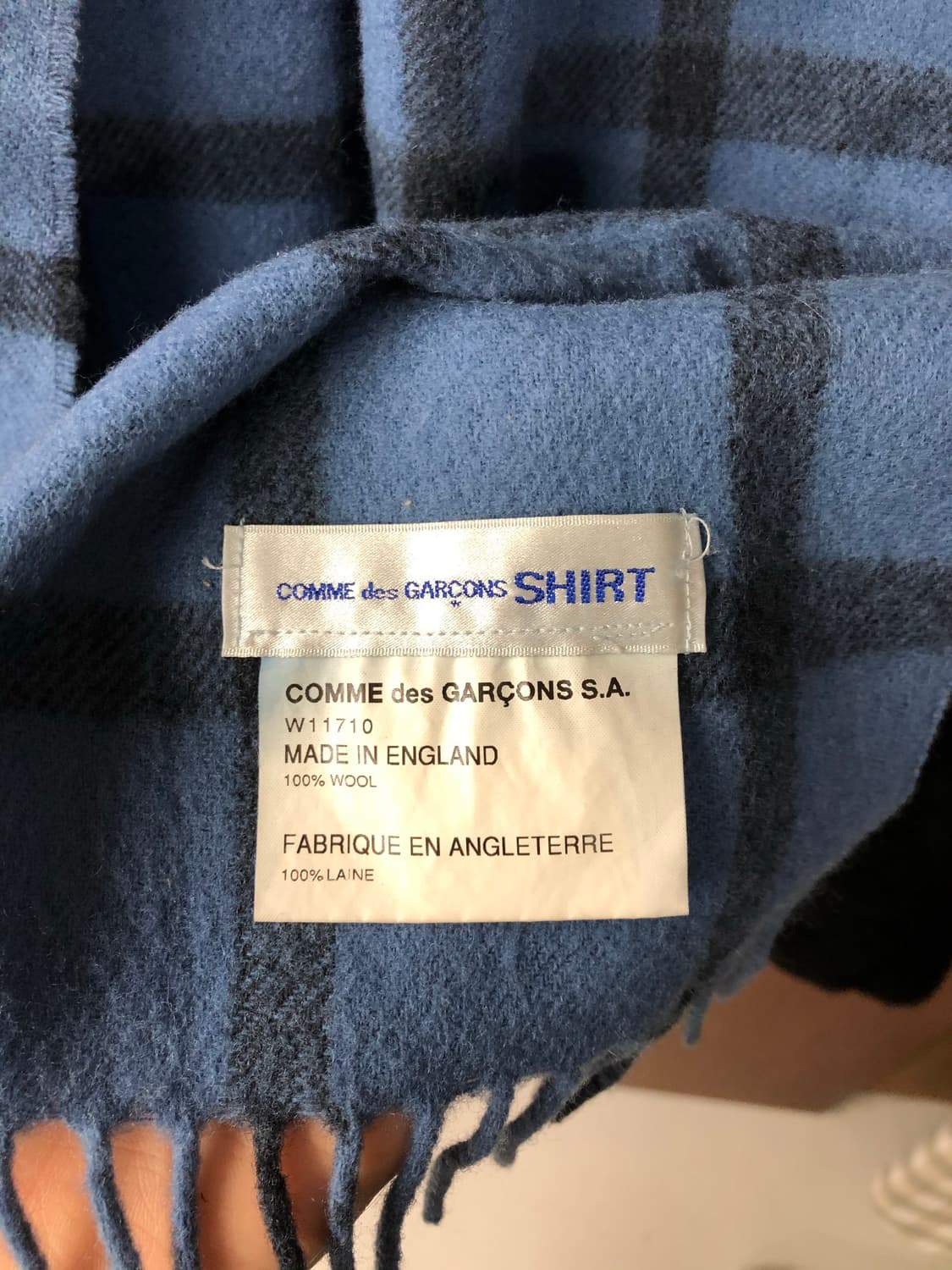 Comme des garcons shirt 체크 머플러  상품이미지4