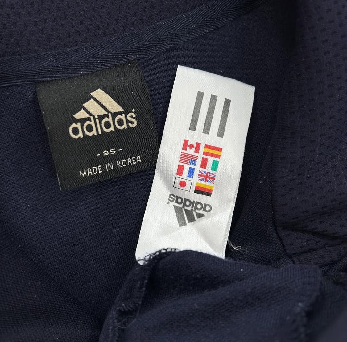 대대장 희귀 아디다스 밤하늘 보라색 네이비 삼선 트랙탑 져지 딱붙핏 슬림 상품이미지3