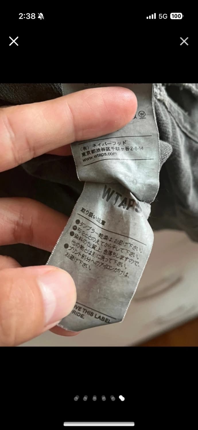 Wtaps 피그먼트 워싱 그레이 티셔츠 12만 상품이미지6