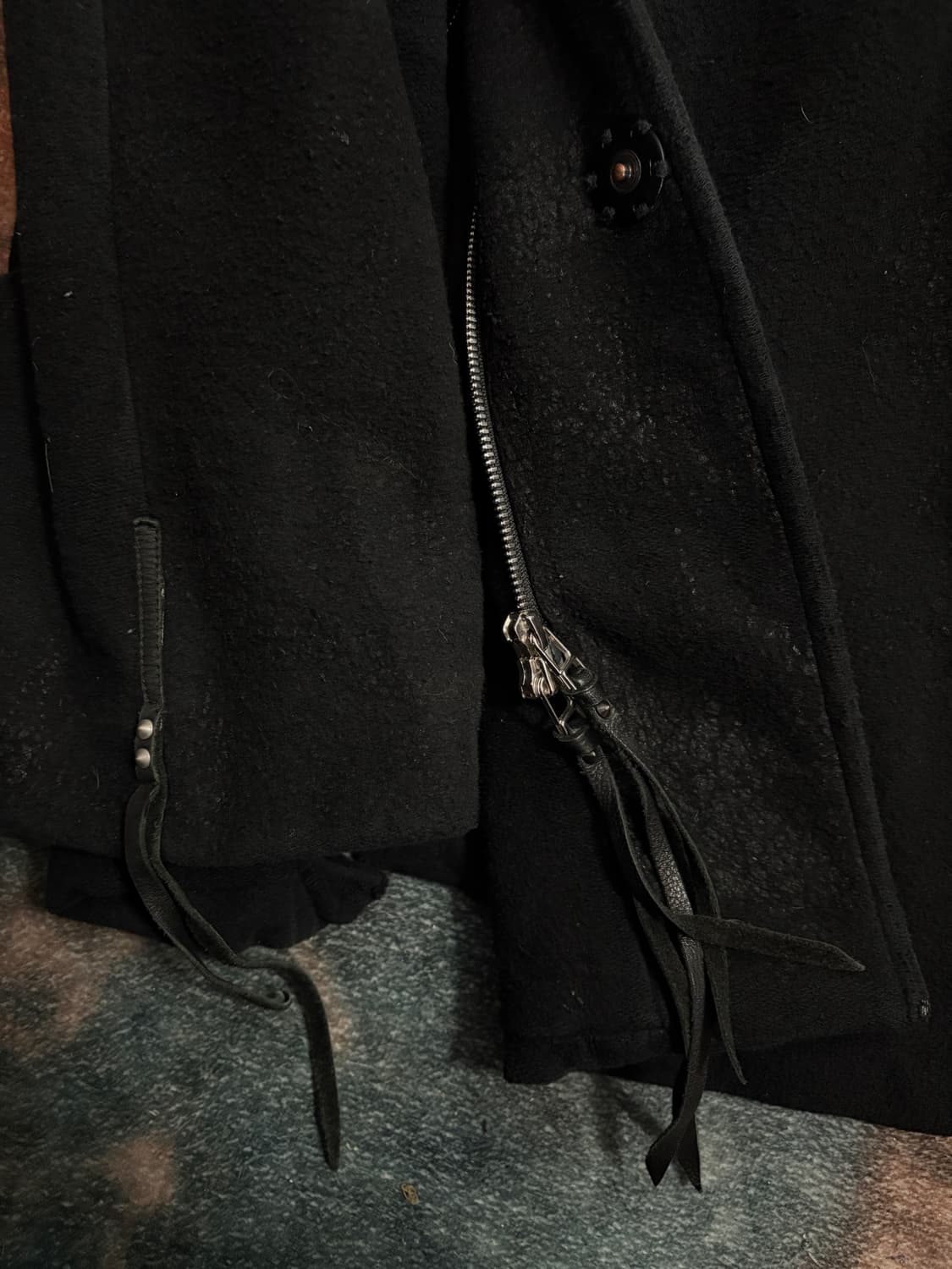 TTF✳️2000's KMRii 염소 가죽 코트 상품이미지4