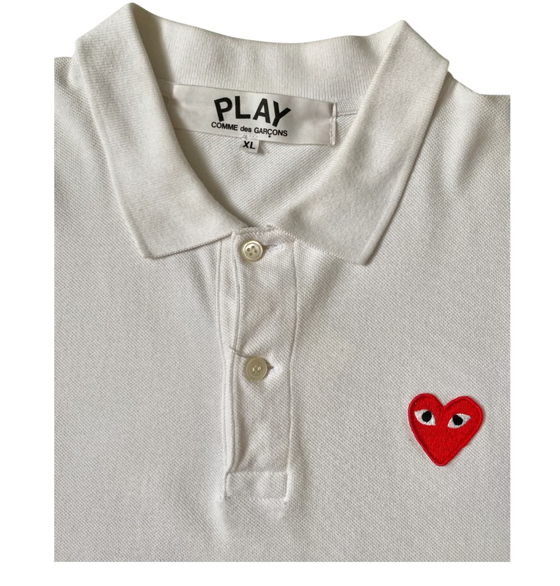 꼼데가르송 카라 1/2 티셔츠 (Woman XL) 상품이미지5