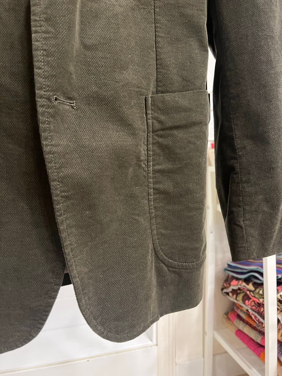 올포유 카키브라운 코듀로이 자켓 상품이미지4