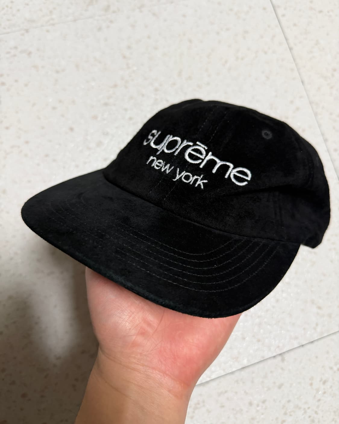 슈프림 코듀로이 캠프캡 블랙 상품이미지1