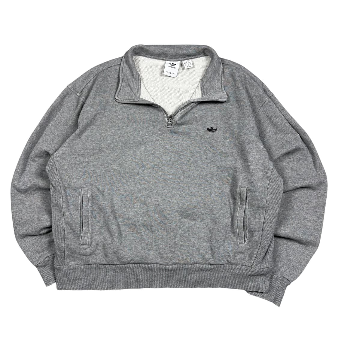 아디다스 그레이컬러 하프집 스웻셔츠 상품이미지1