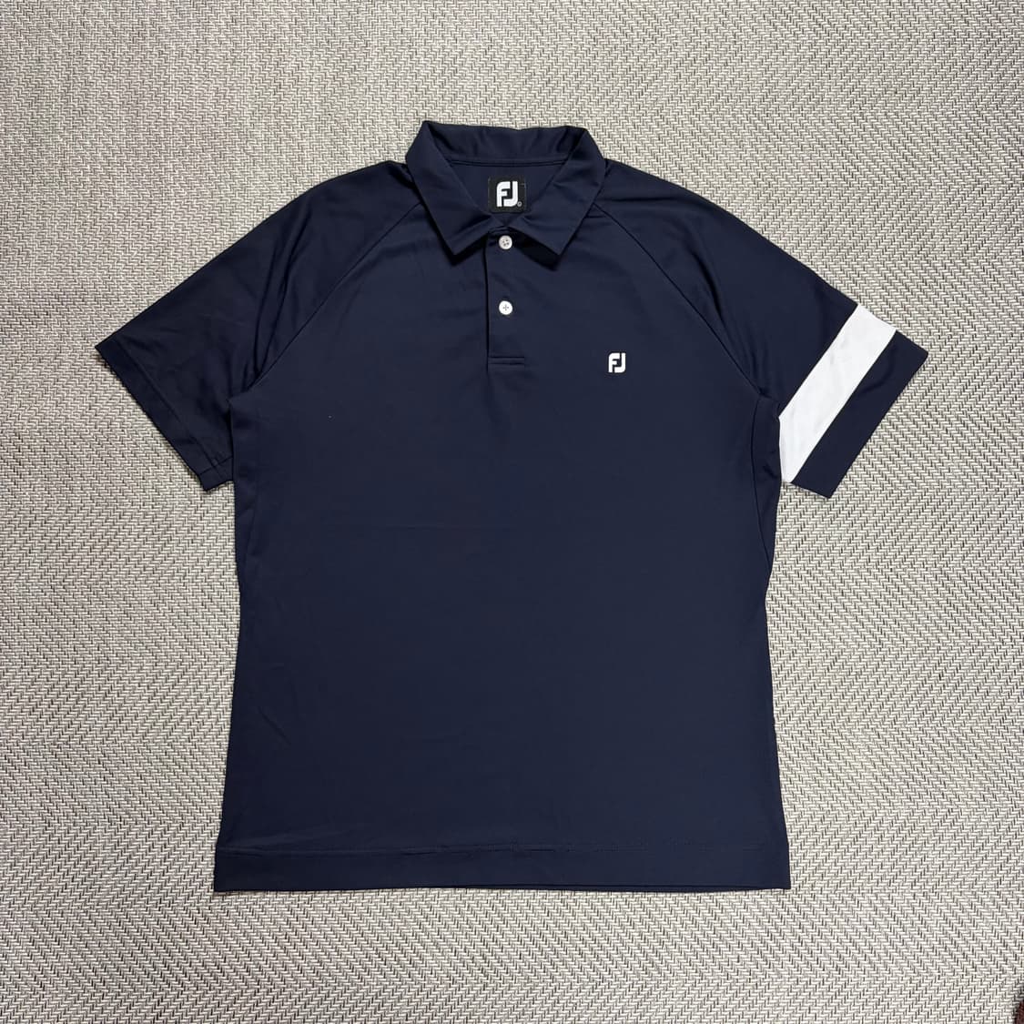 (L)풋조이 네이비 저지 반팔티 상품이미지1