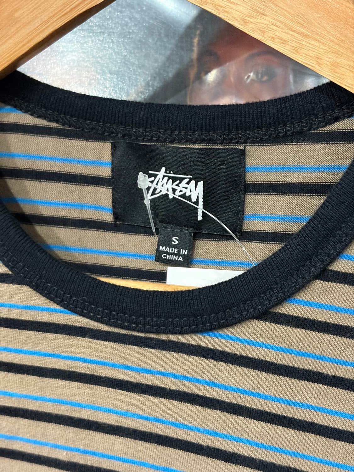 J63 스투시 스트라이프 반팔 티셔츠 상품이미지3