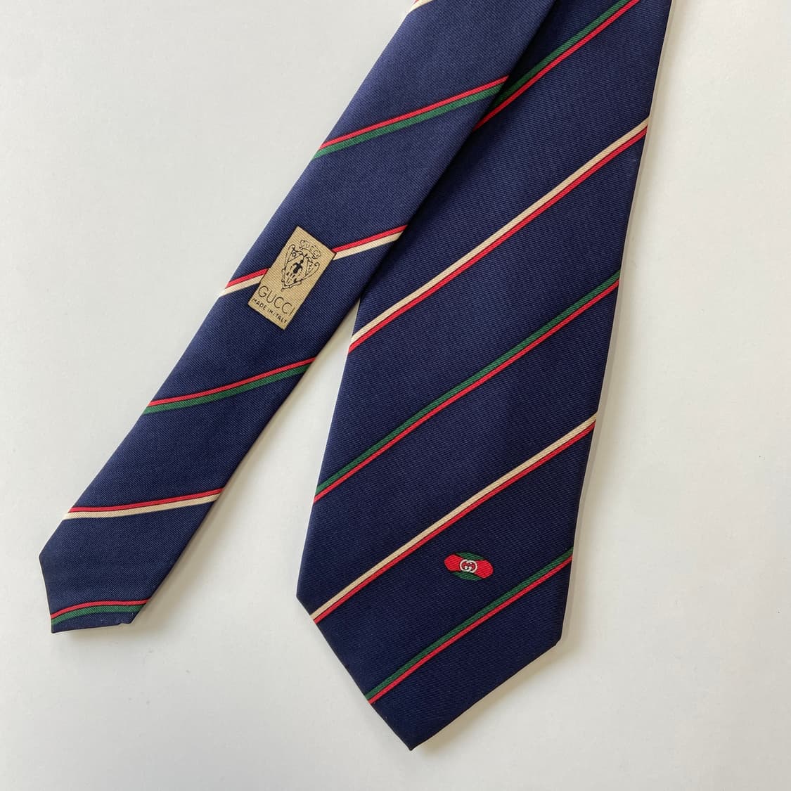 구찌(GUCCI) 심플로고 명품 정품 넥타이 8.2cm 상품이미지2