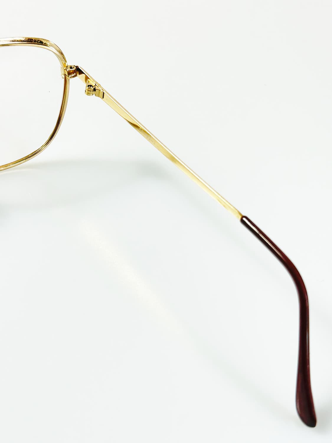 90s 유럽제 골드 스퀘어 보잉 메탈 프레임 빈티지 안경 상품이미지6